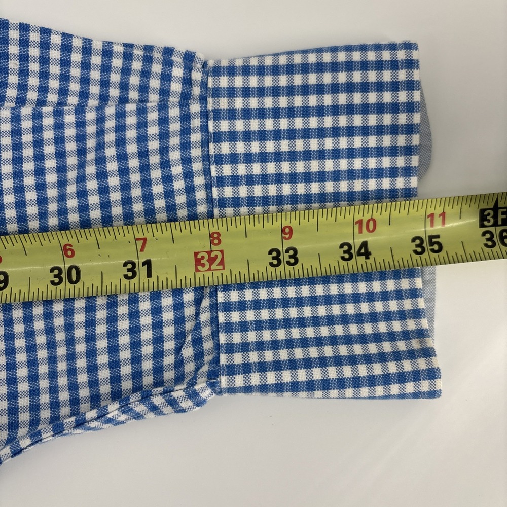 Charles Tyrwhitt Weekend Shirt Men's XL Blue White Check Classic Fit Non Iron - Picture 8 of 10